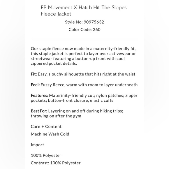 Free People Hatch Hit The Slopes Fleece Jacket Size XS NWT - Picture 4 of 16